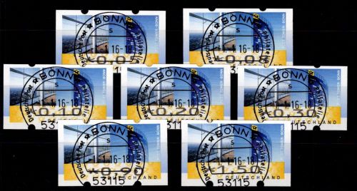 BRD Bund Automatenmarken 7 VS6 gestempelt #OC836