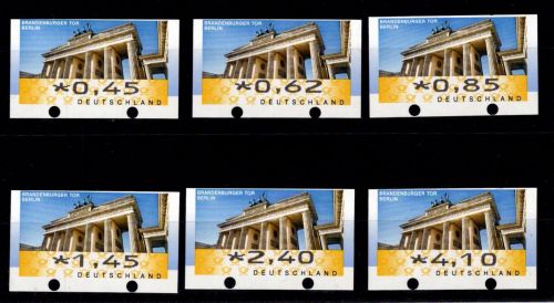 BRD Bund Automatenmarken 6 TS5 Zählnummer postfrisch Druckverschiebung #OC802