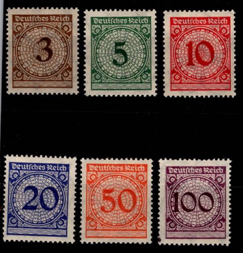 Deutsches Reich 338-343 postfrisch