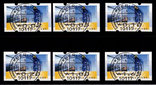 BRD Bund Automatenmarken 7 VS4 gestempelt