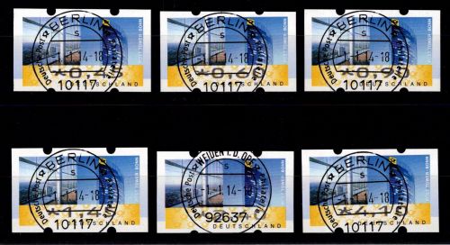 BRD Bund Automatenmarken 7 TS4 gestempelt