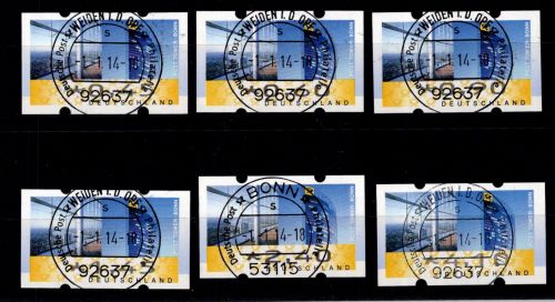 BRD Bund Automatenmarken 7 TS4 gestempelt #OC072