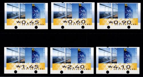 BRD Bund Automatenmarken 7 TS4 Zählnummer, Druckverschiebung postfrisch #OC081