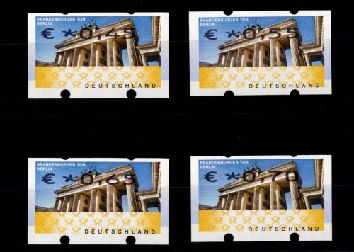 BRD Bund Automatenmarken 6 F I mit Zählnummer postfrisch