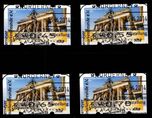 BRD Bund Automatenmarken 6 mit Zählnummer gestempelt #OC193