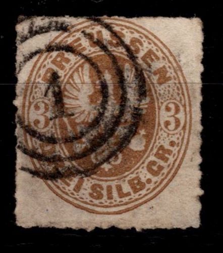 Preußen 18 a gestempelt