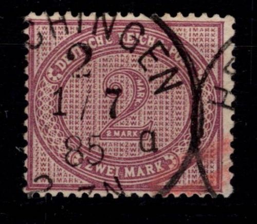 Deutsches Reich 37 a gestempelt geprüft Zenker BPP #NZ797