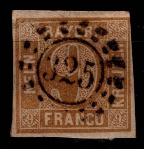 Bayern 11 gestempelt oMR 325 "München" #OG086