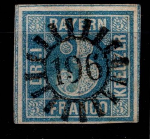 Bayern 2 gestempelt gMr 196 "Hergatz" #OG142