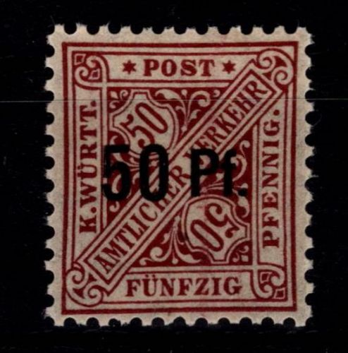 Württemberg Dienstmarken 255 postfrisch #OG176