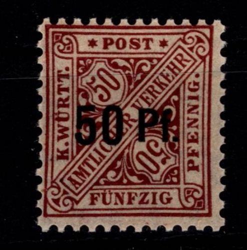 Württemberg Dienstmarken 255 postfrisch #OG182