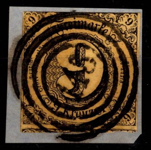 Thurn & Taxis 10 gestempelt