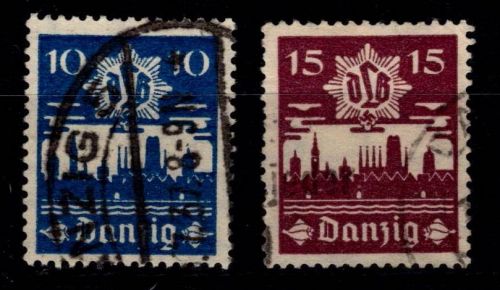 Danzig 267-268 gestempelt