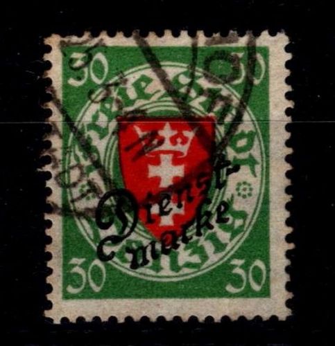 Danzig Dienstmarken 47 gestempelt #OG504