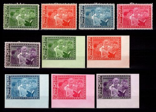 Guinea 242-246 A + B postfrisch #NV261