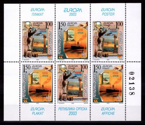 Serbien 271 und 272 postfrisch Kleinbogen / CEPT #NN798