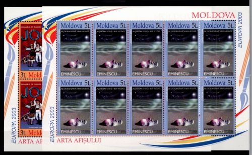 Moldawien 463 und 464 postfrisch Kleinbogensatz / CEPT #NN808