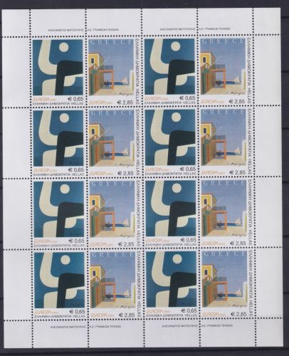 Griechenland 2150 und 2151 postfrisch Kleinbogen / CEPT #NN815