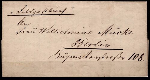 Deutsche Feldpost 1. Weltkrieg Beleg vom Vorabend des Dt.-Franz. Krieges #NS949