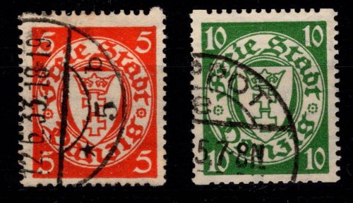Danzig 193-194 D gestempelt #OG818
