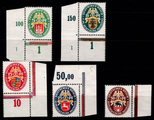 Deutsches Reich 425-429 postfrisch