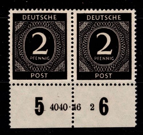 Alliierte Besetzung 912 HAN postfrisch H 4118.46 2, gefaltet #OH084