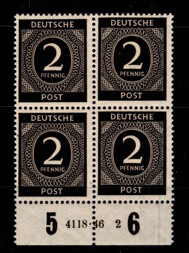 Alliierte Besetzung 912 HAN postfrisch H 4118.46 2, gefaltet #OH085