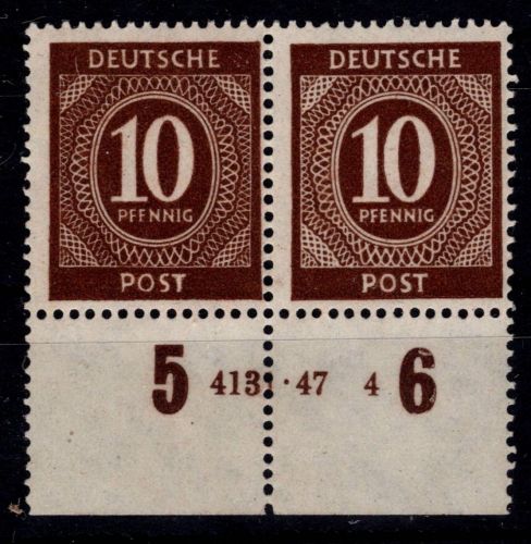 Alliierte Besetzung 918 HAN postfrisch H 4131.47 4, gefaltet, angetrennt #OH101