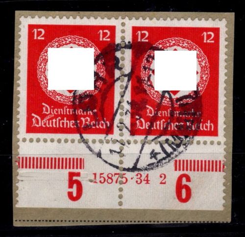 Deutsches Reich D 138 a HAN gestempelt H 15875.34 2 #OF853