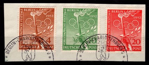 Berlin 88-90 gestempelt auf Briefstück mit Sonderstempel #OF878