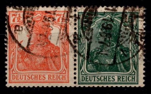 Deutsches Reich W 6 ab gestempelt gepr Infla #OF632