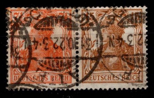 Deutsches Reich W 10 aa gestempelt geprüft Infla #OF638