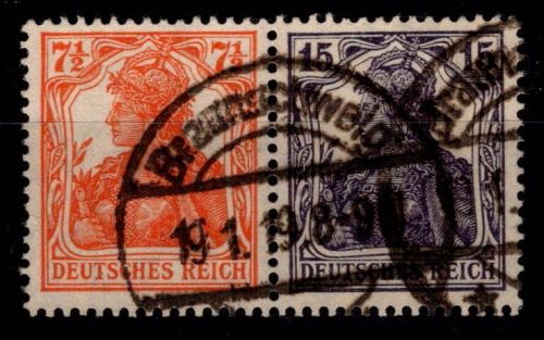Deutsches Reich W 11 ba gestempelt