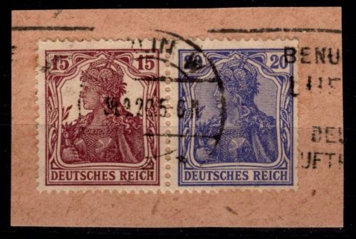 Deutsches Reich W14 gestempelt geprüft Infla #OF643