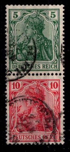 Deutsches Reich S 4 I ab gestempelt geprüft #OF645