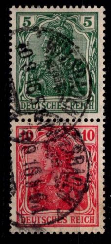 Deutsches Reich S 4 II aa gestempelt geprüft #OF646