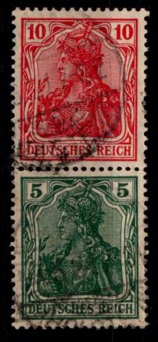 Deutsches Reich S 5 II aa gestempelt geprüft #OF647