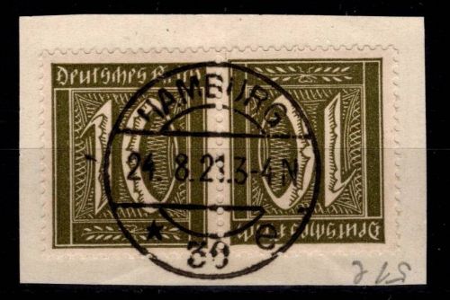 Deutsches Reich K 5 Briefstück gestempelt #OF699