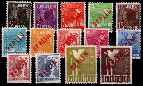 Berlin 21-34 postfrisch teilweise geprüft #OI030