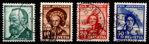 Schweiz 373-376 gestempelt #OI351