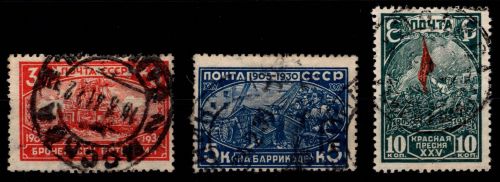 Sowjetunion 394-397 gestempelt