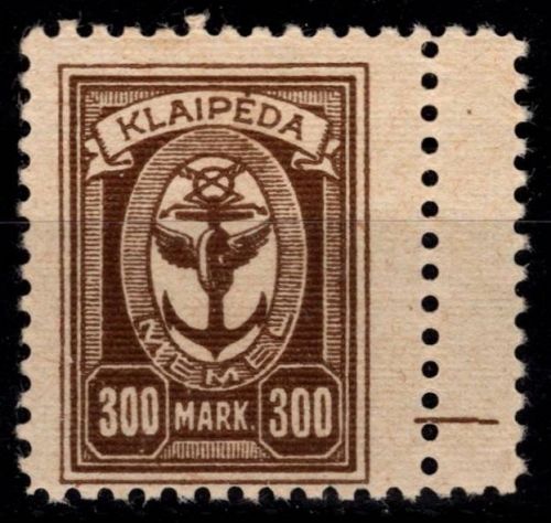 Memel 156 postfrisch mit Gummifehler #OH939