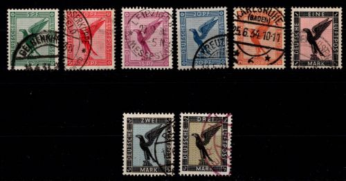 Deutsches Reich 378-384 gestempelt #OJ023