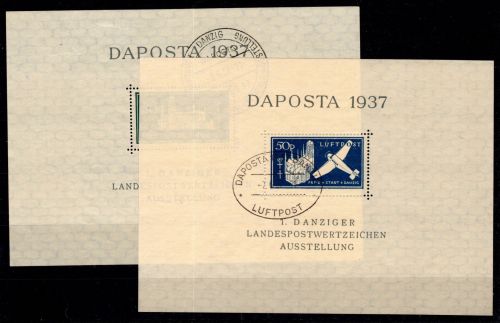 Danzig Block 1a-2a gestempelt #OJ066
