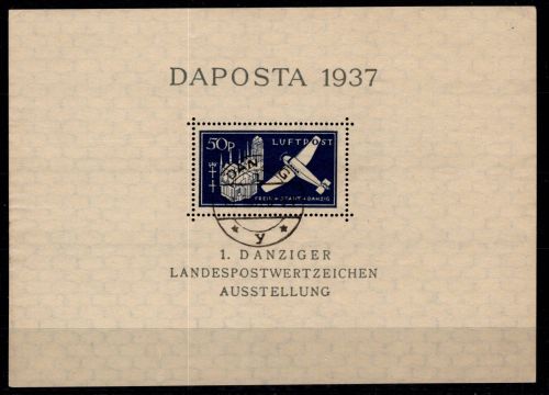 Danzig Block 2 b gestempelt Tagesstempel #OJ068