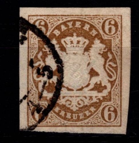 Bayern 20 gestempelt in sehr guter Erhaltung #OJ097