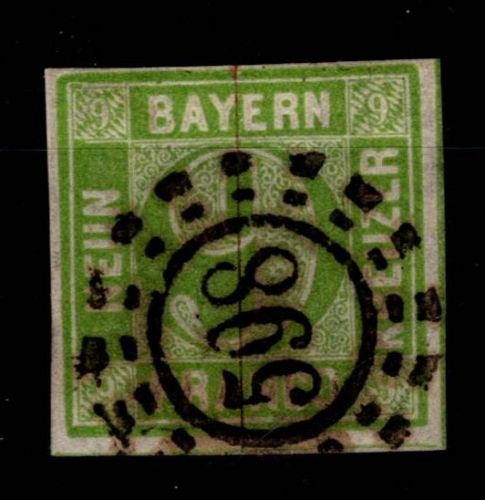 Bayern 5 gestempelt oMr 598 "Würzburg", berührt #OJ278