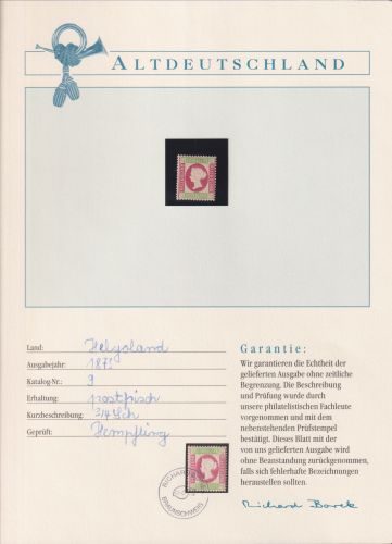 Helgoland 9 postfrisch