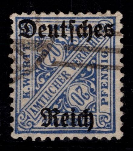 Deutsches Reich Dienstmarken 60 Y gestempelt geprüft Bechthold BPP #OF165