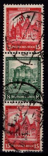 Deutsches Reich Zusammendrucke S 91 gestempelt #OF190